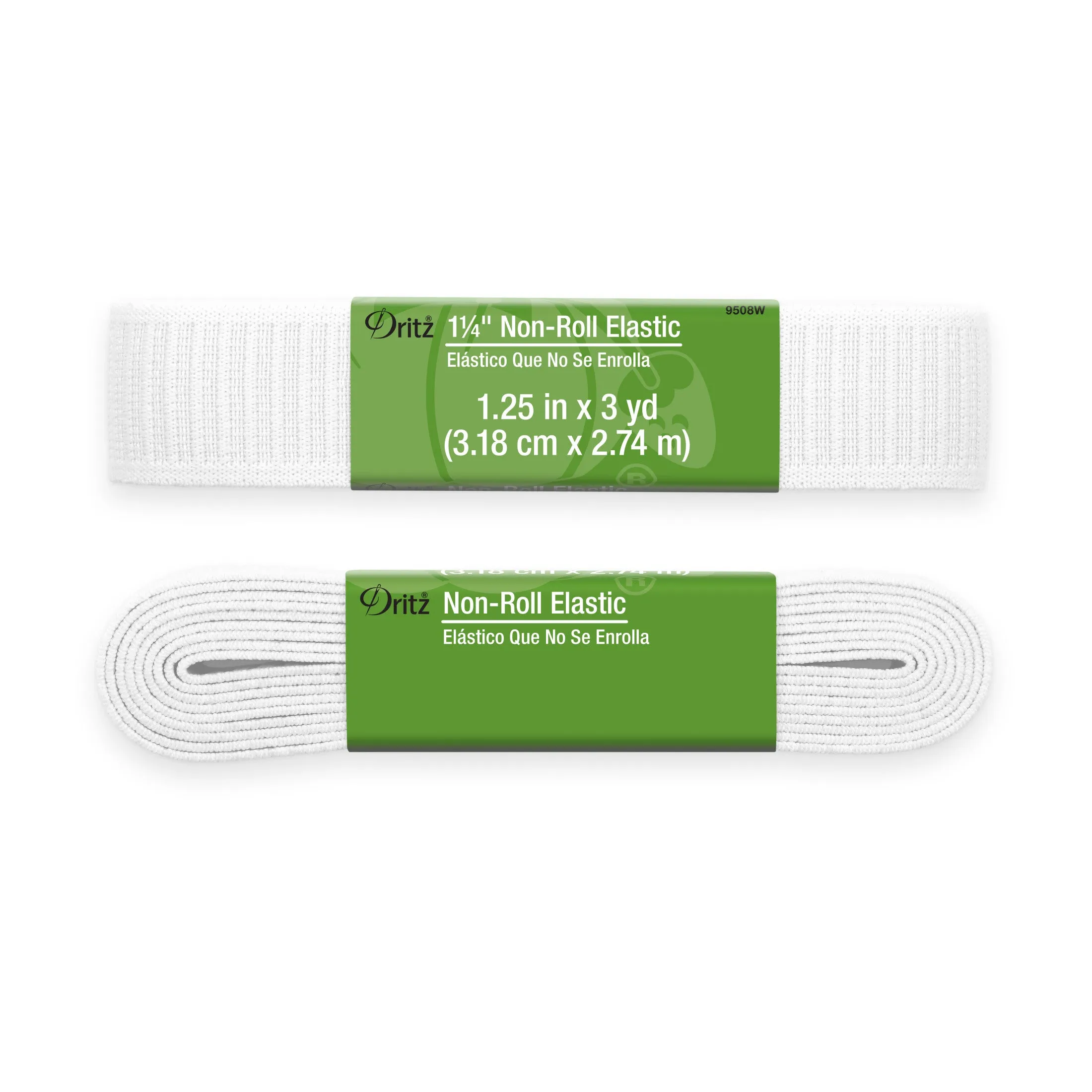 1-1/4" Non-Roll Elastic, White