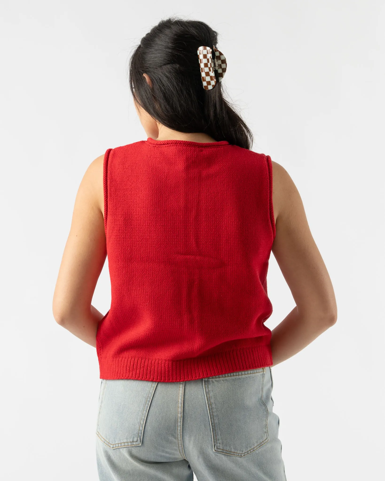 Alex Mill Bridget Vest in Tomato