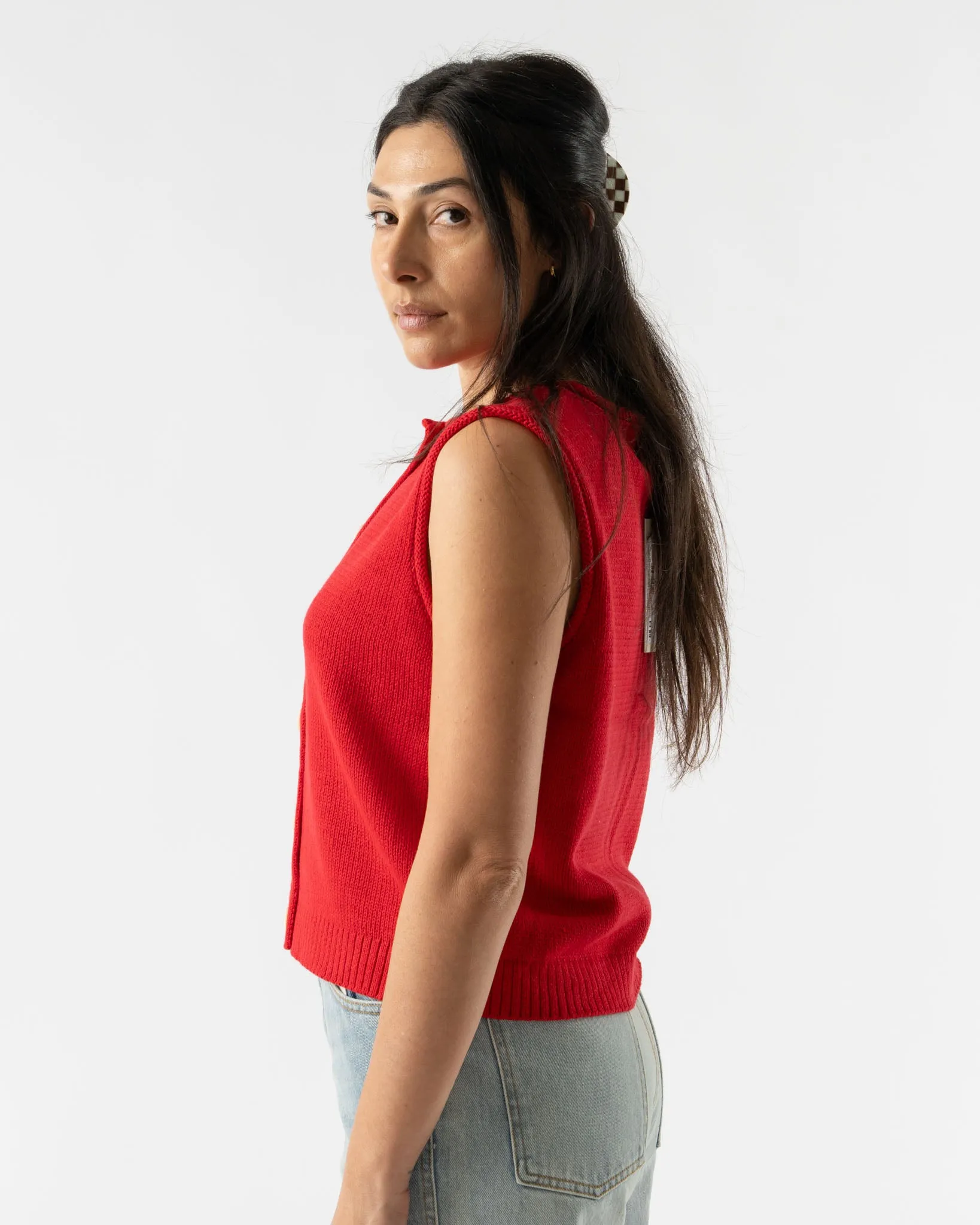 Alex Mill Bridget Vest in Tomato