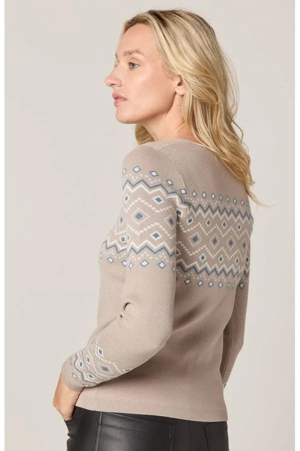 Alp N Rock Yvette II Henley Sweater | Heather Stone