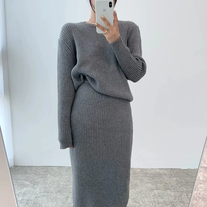 Anaia Knit Skirt Set