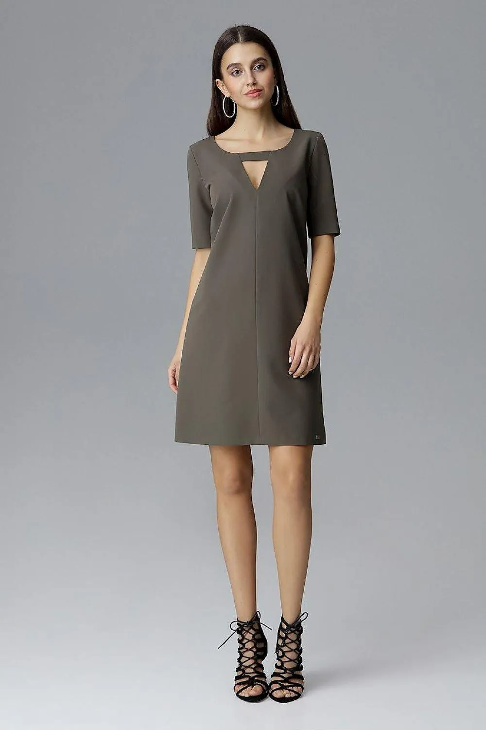 Chic Knee-Length Daily Elegance Dress