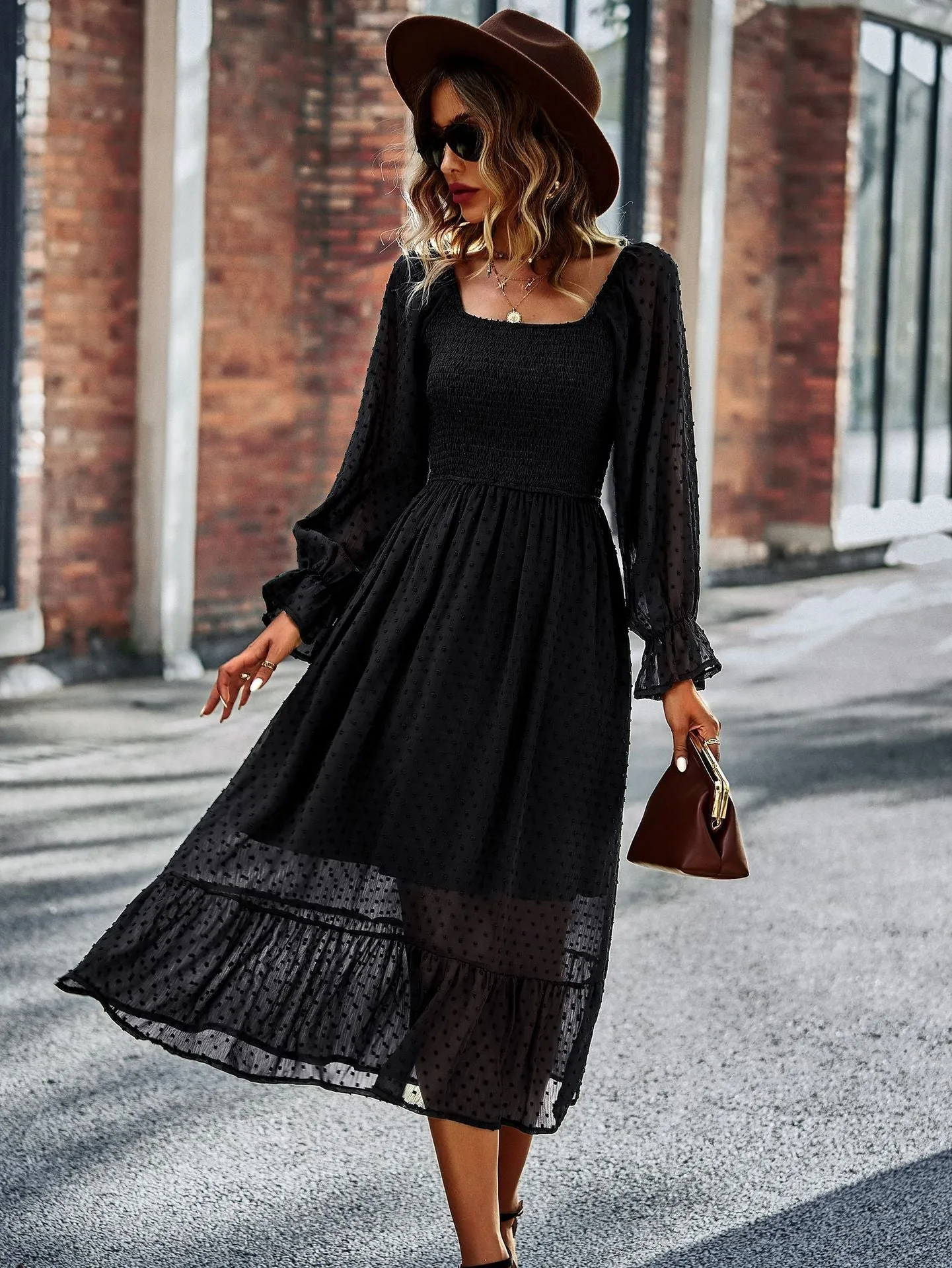 Chic Personality New Casual One-shoulder Dress