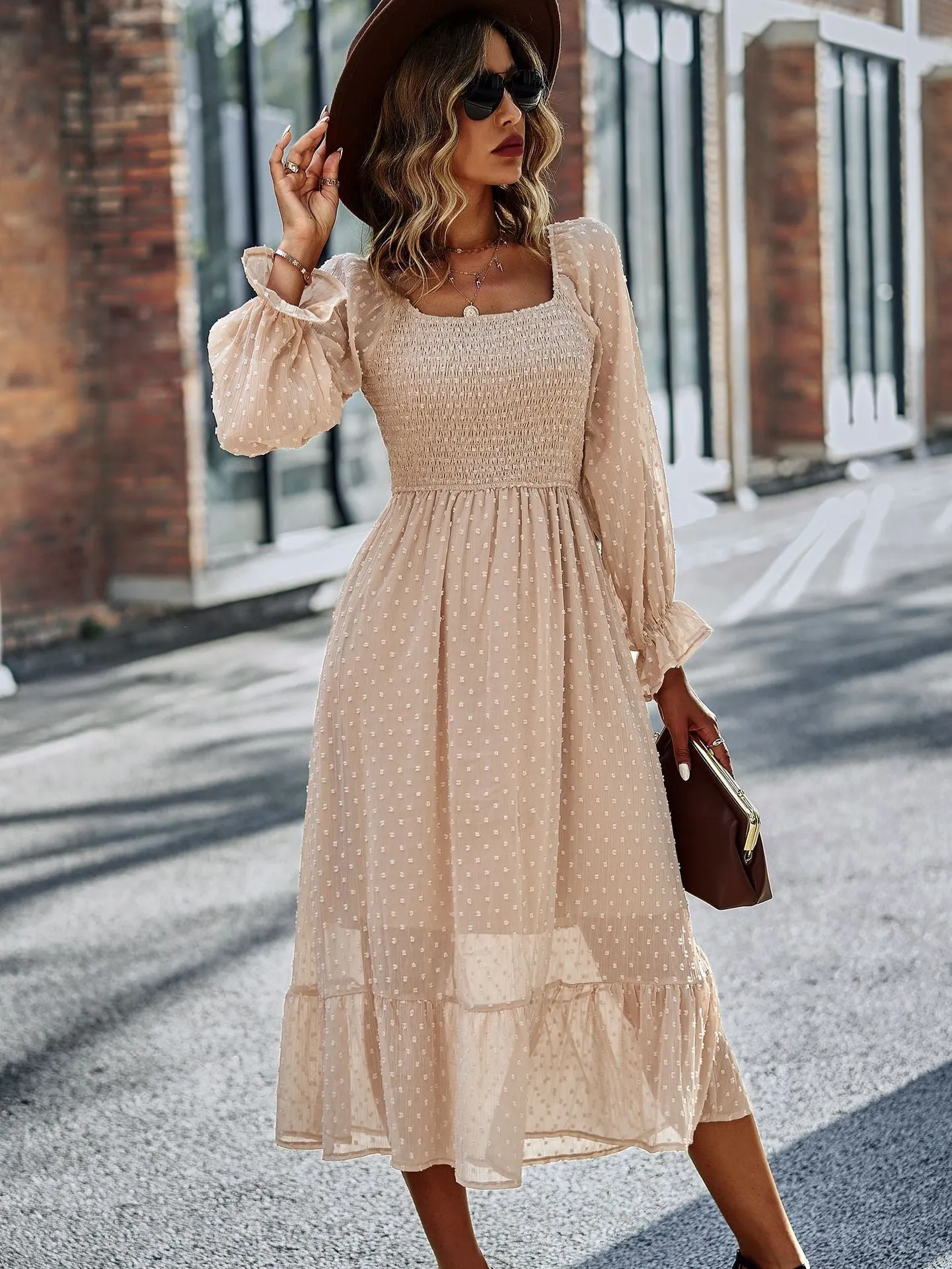 Chic Personality New Casual One-shoulder Dress