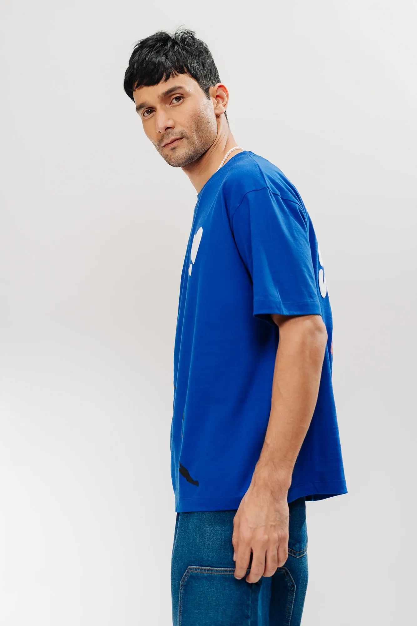 Cobalt Love Men's Oversized Tees