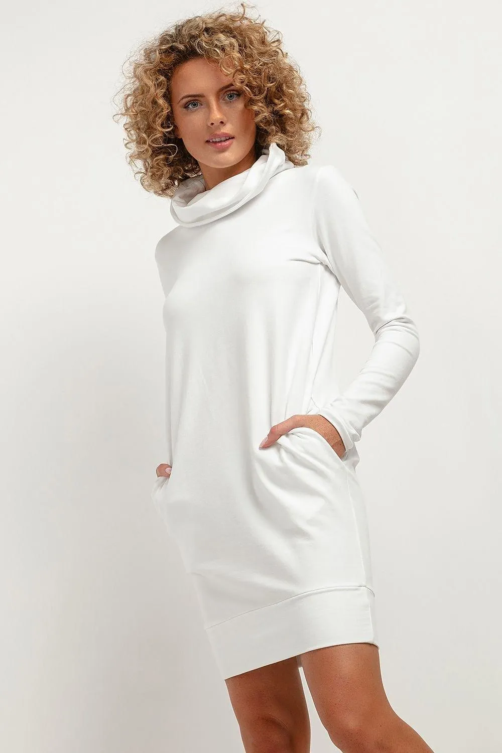 Cozy Chic Chimney Neck Midi Dress