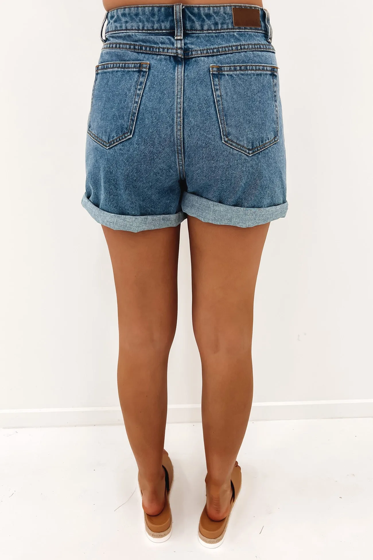 Cyprus High Denim Short Thread Blue