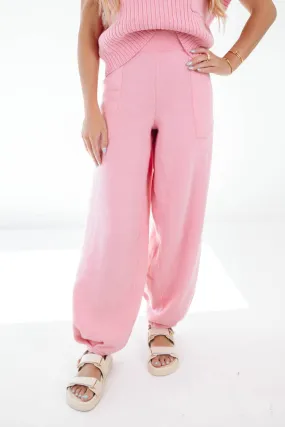 Easy Breezy Joggers - Pink