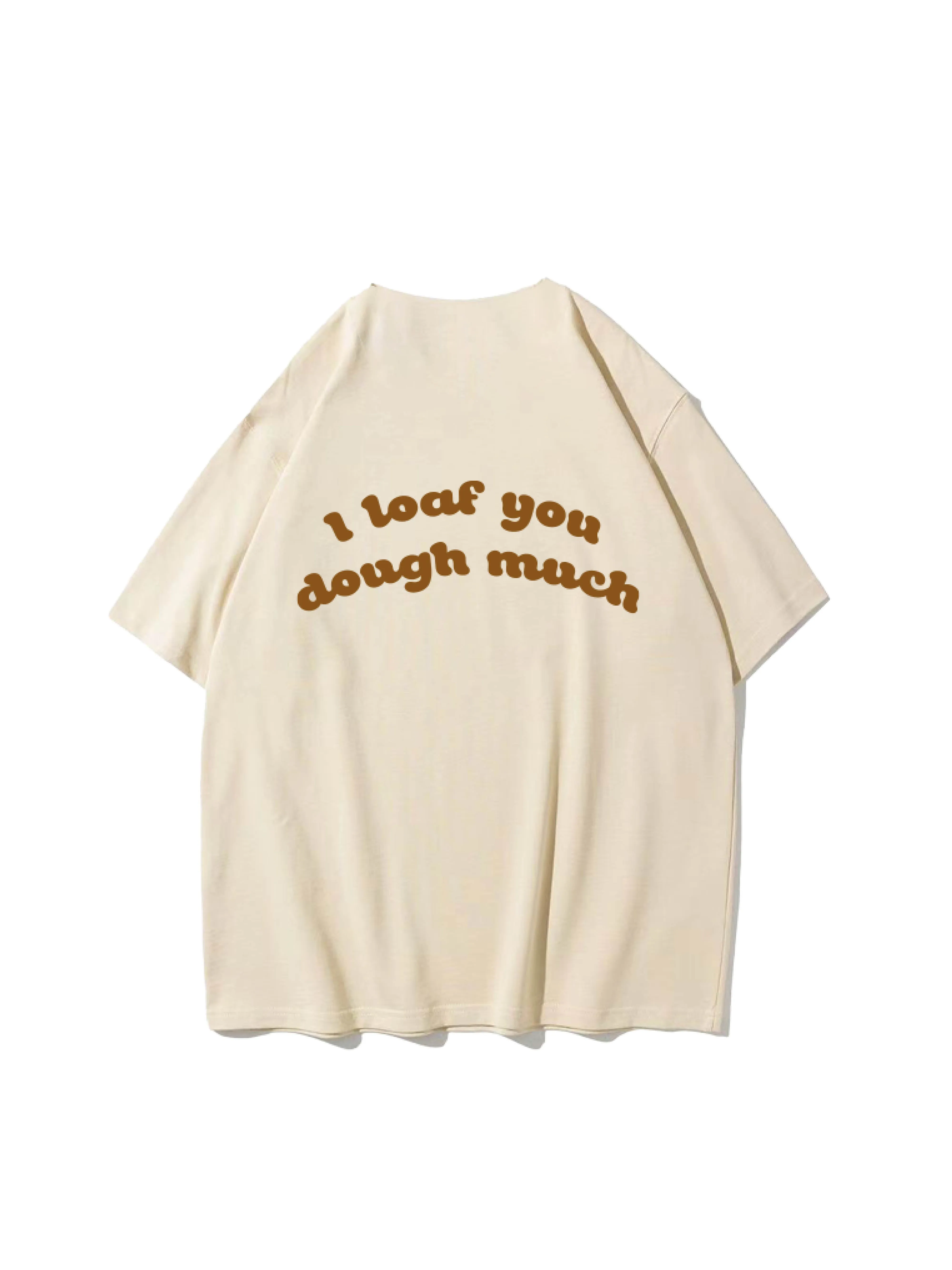 [EM] Toast Slogan Adult T-Shirt Collection LIGHT BEIGE