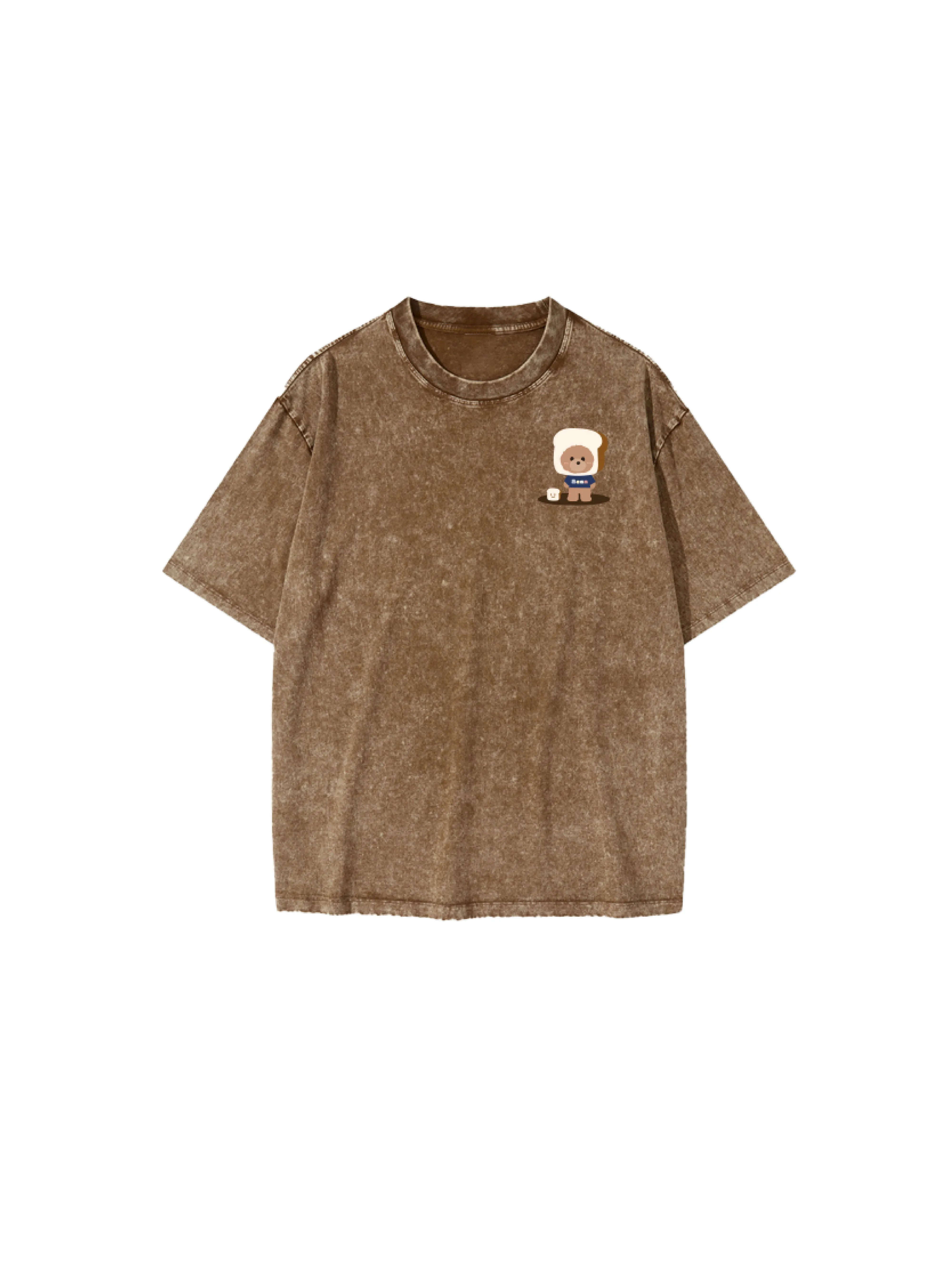 [EM] Toast Tic-Tac-Toe Kid T-Shirt Collection KHAKI