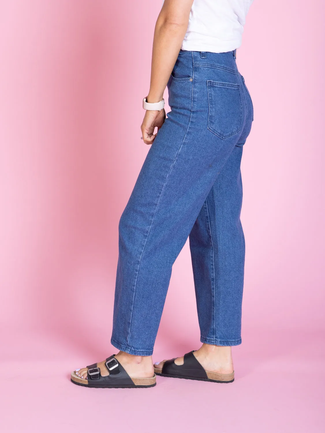 EMMA Wide Leg Jean -Vintage Denim