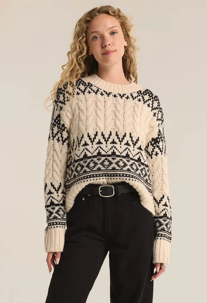 Garland Fairlisle Sweater-Sea Salt