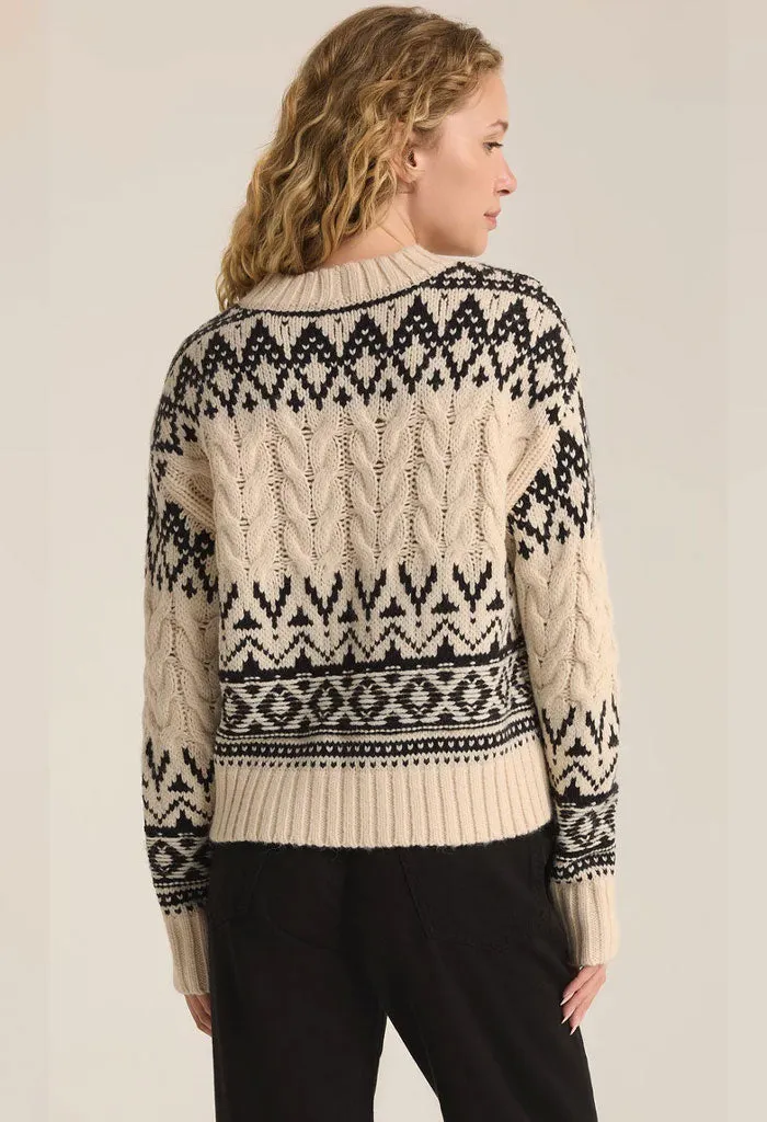 Garland Fairlisle Sweater-Sea Salt