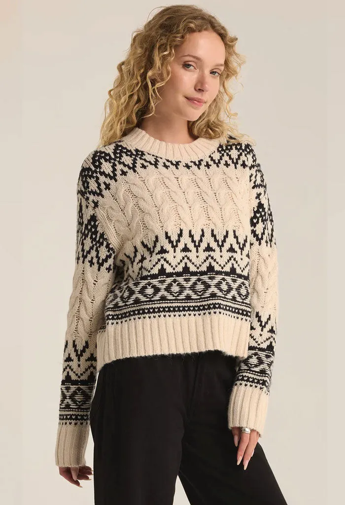 Garland Fairlisle Sweater-Sea Salt