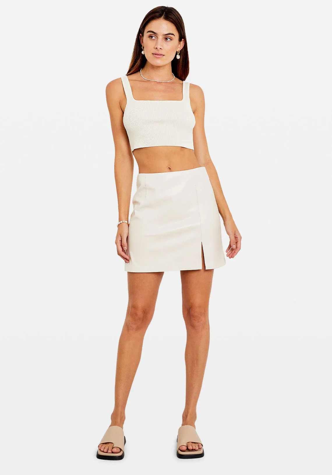 GERTRUDE MINI SKIRT CREAM