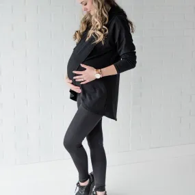 Gianna Nursing Hoodie-Black