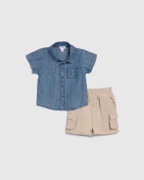 Infant Boy Bowen Button Down Set