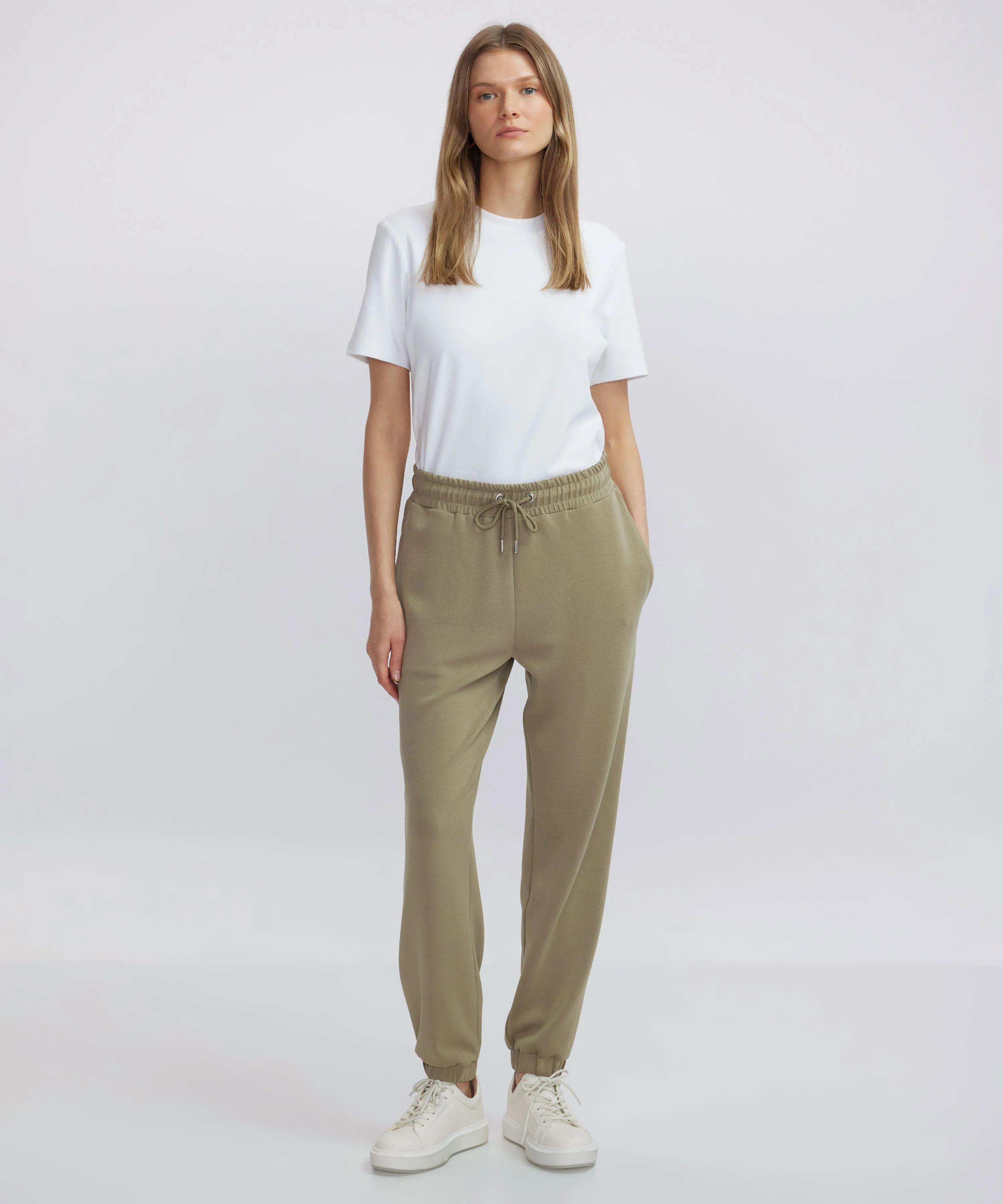 Ipekyol Elastic Waist Jogger Pants Khaki