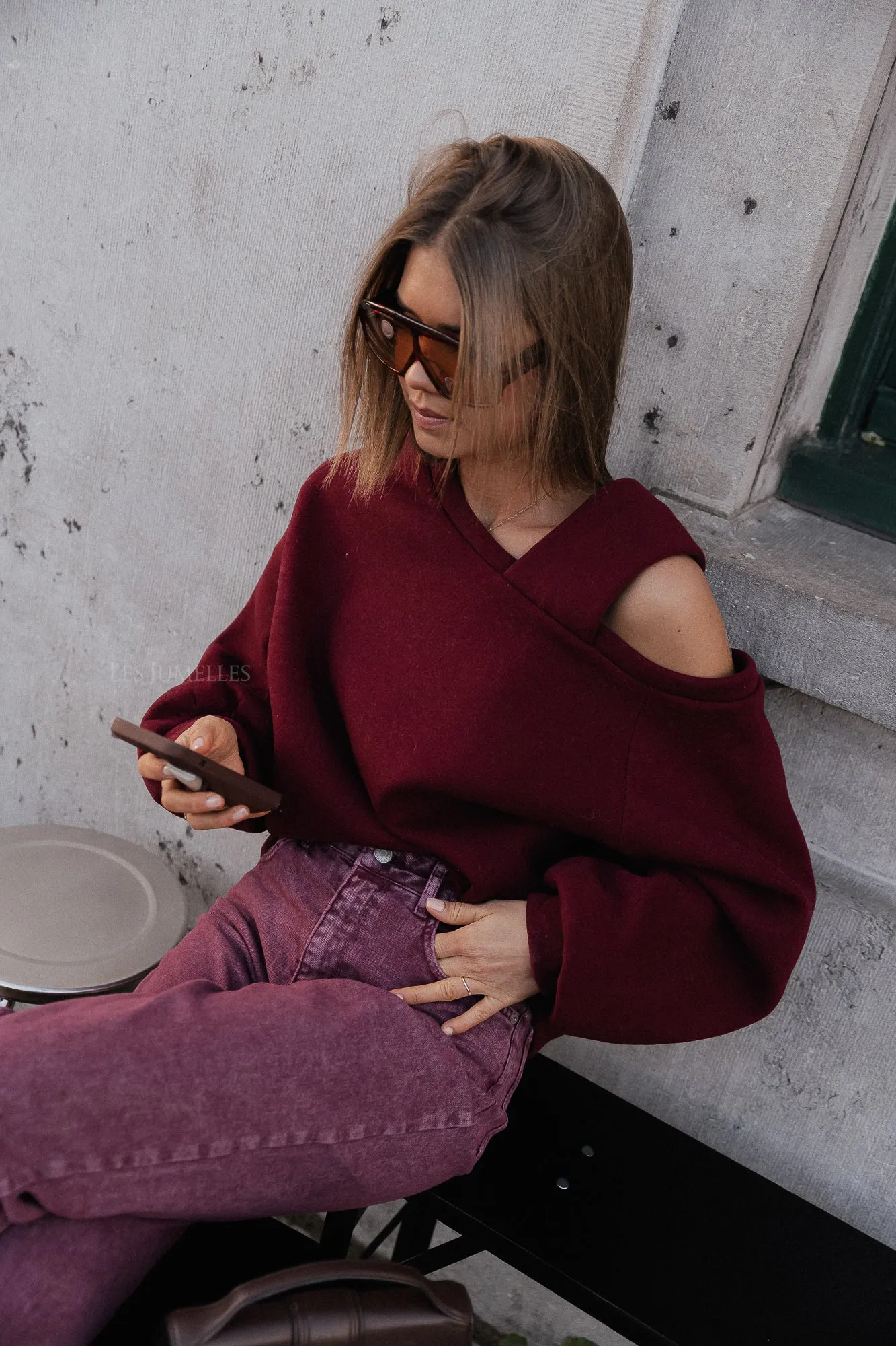 Kyoto sweater burgundy