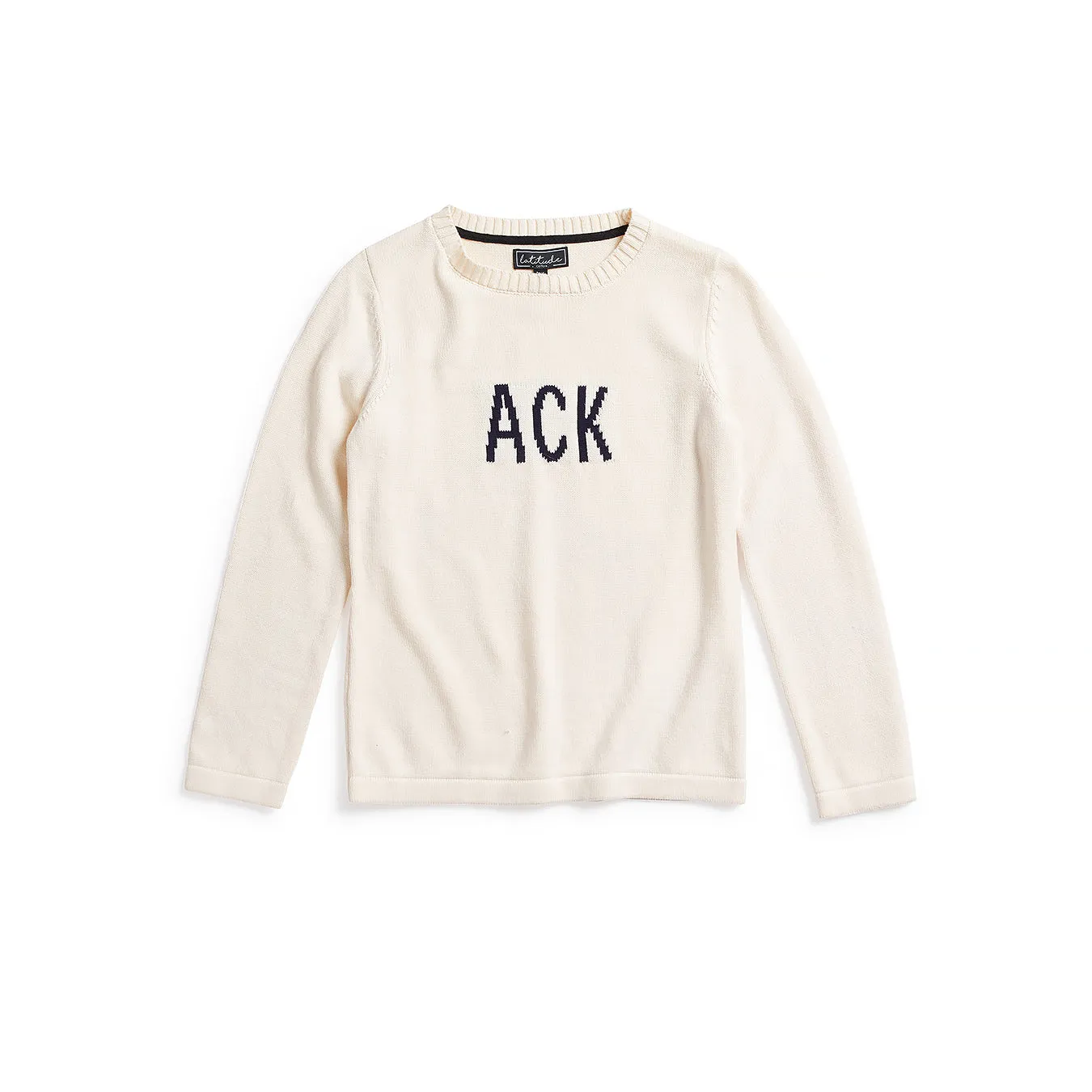 Latitude Clothing ACK Sweater - Cream/Navy