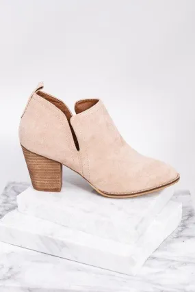 Make It Happen Taupe Brown Booties