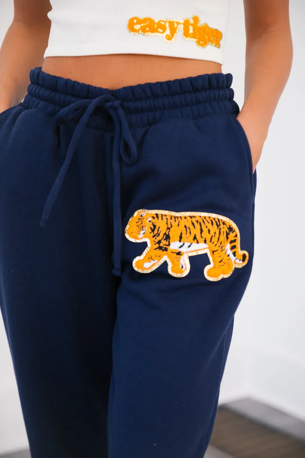 NAVY TIGER JOGGERS