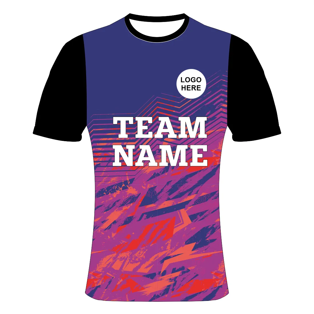 NEXT PRINT All Over Printed Customized Sublimation T-Shirt Unisex Sports Jersey Player Name & Number, Team Name And Logo.NP00800126