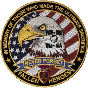 P6568 Fallen Heroes POW MIA WIA KIA Memorial Patch