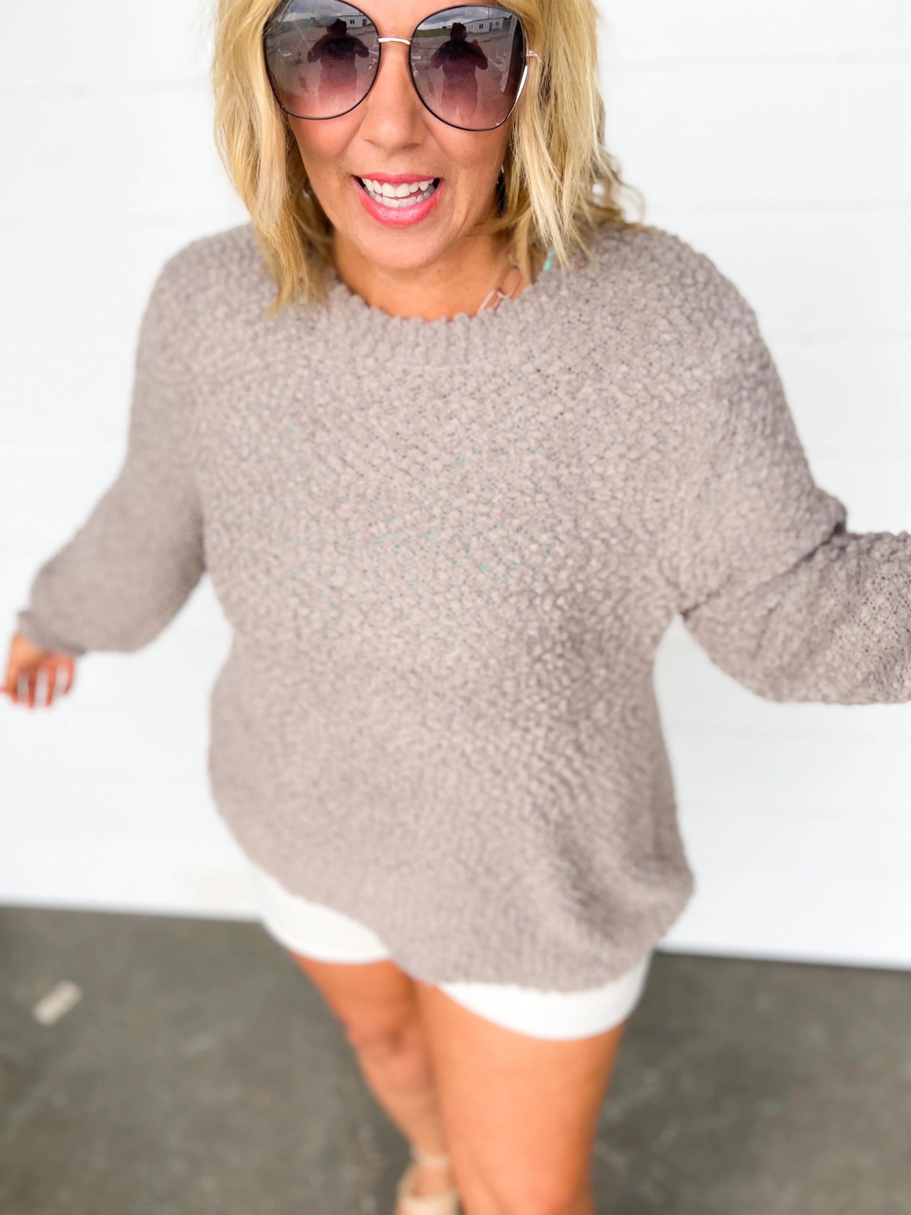 Popcorn Pullover Sweater - Final Sale