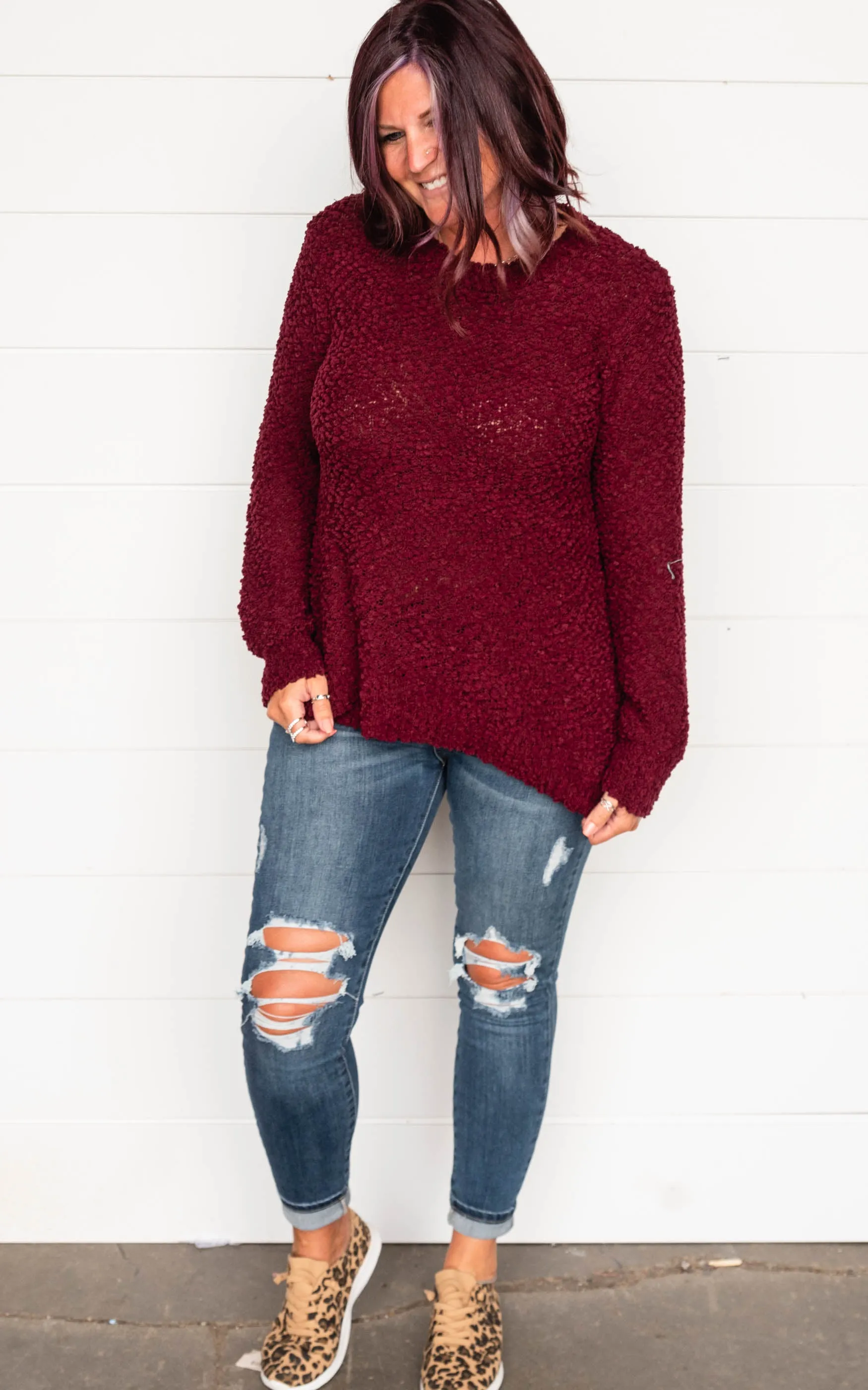 Popcorn Pullover Sweater - Final Sale