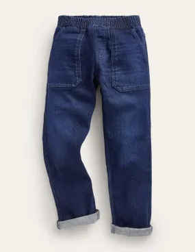 Pull-On Jeans-Dark Wash