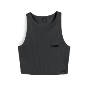 Racer Vest Top- Dark Grey