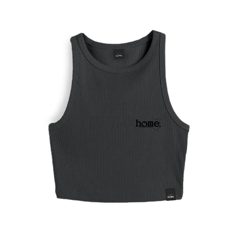 Racer Vest Top- Dark Grey