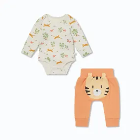 Rainforest Bodysuit & Tiger Joggers Outfit