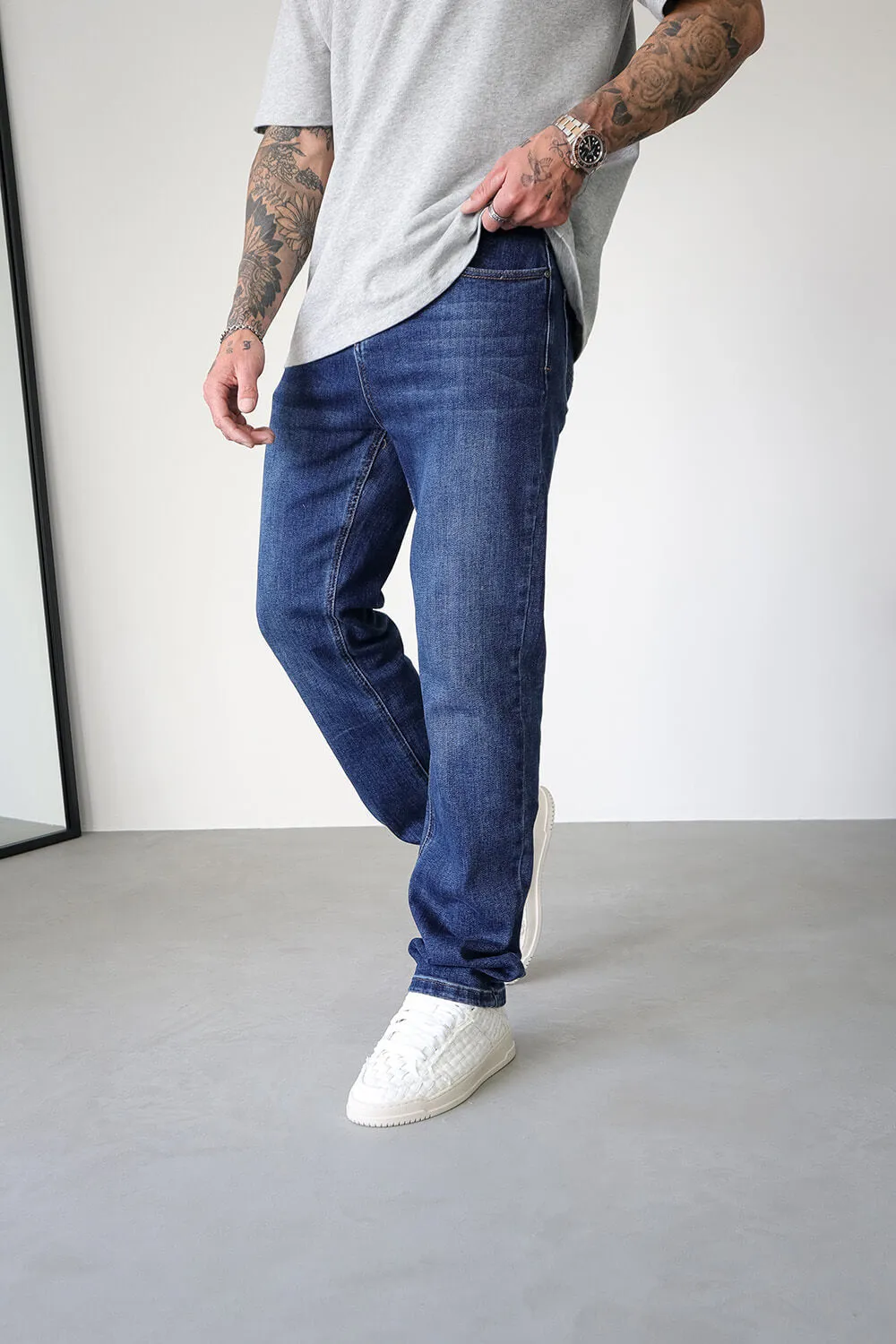 Regular Fit Jeans - Dark Blue