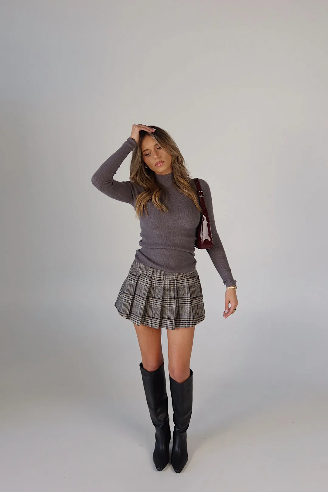 Scholar Chic Pleated Skort