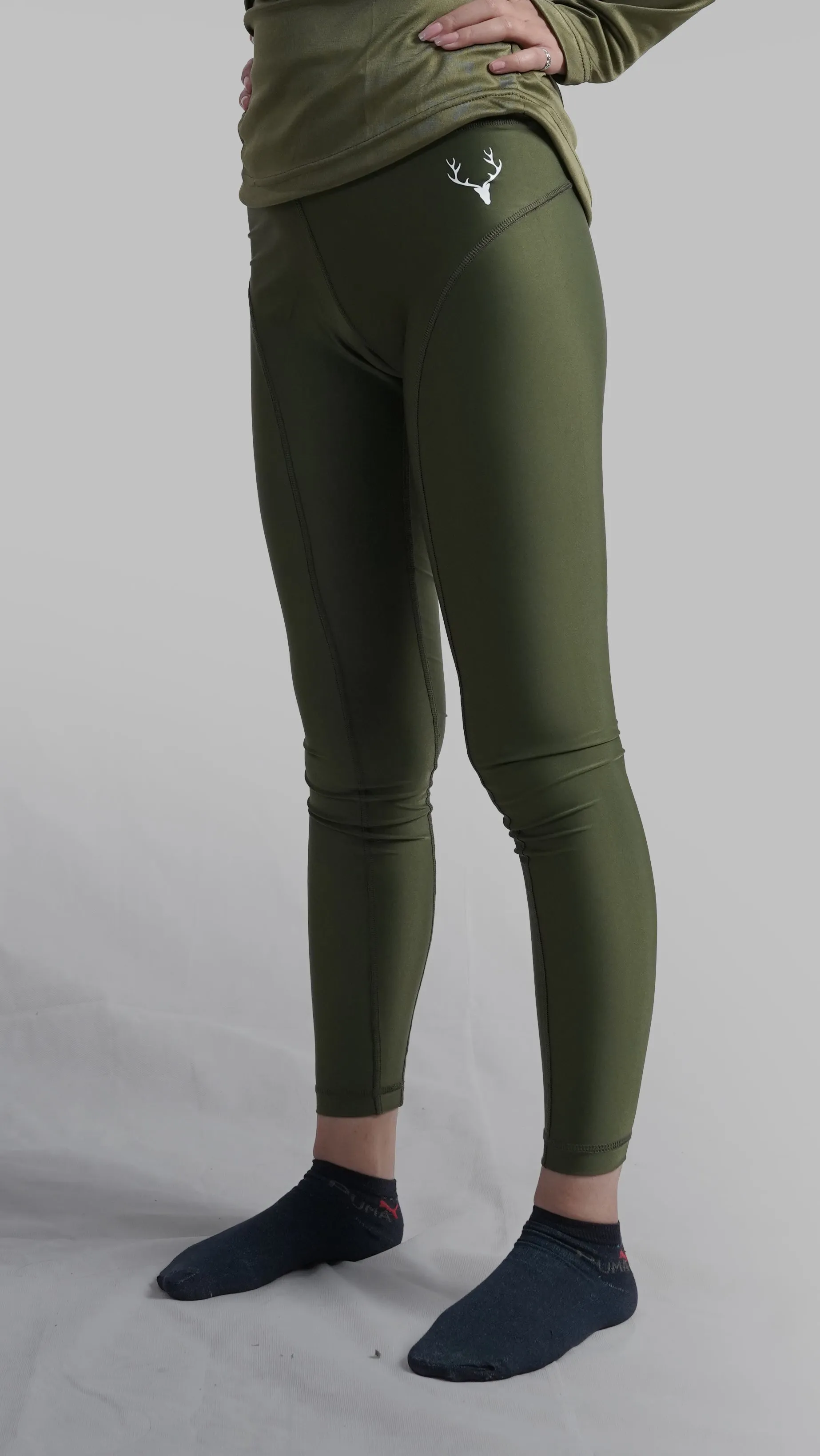 Stag Women Dri-Fit Leggings (OLIVE)