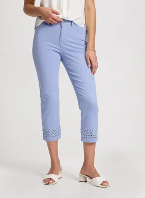 Straight Leg Denim Capris