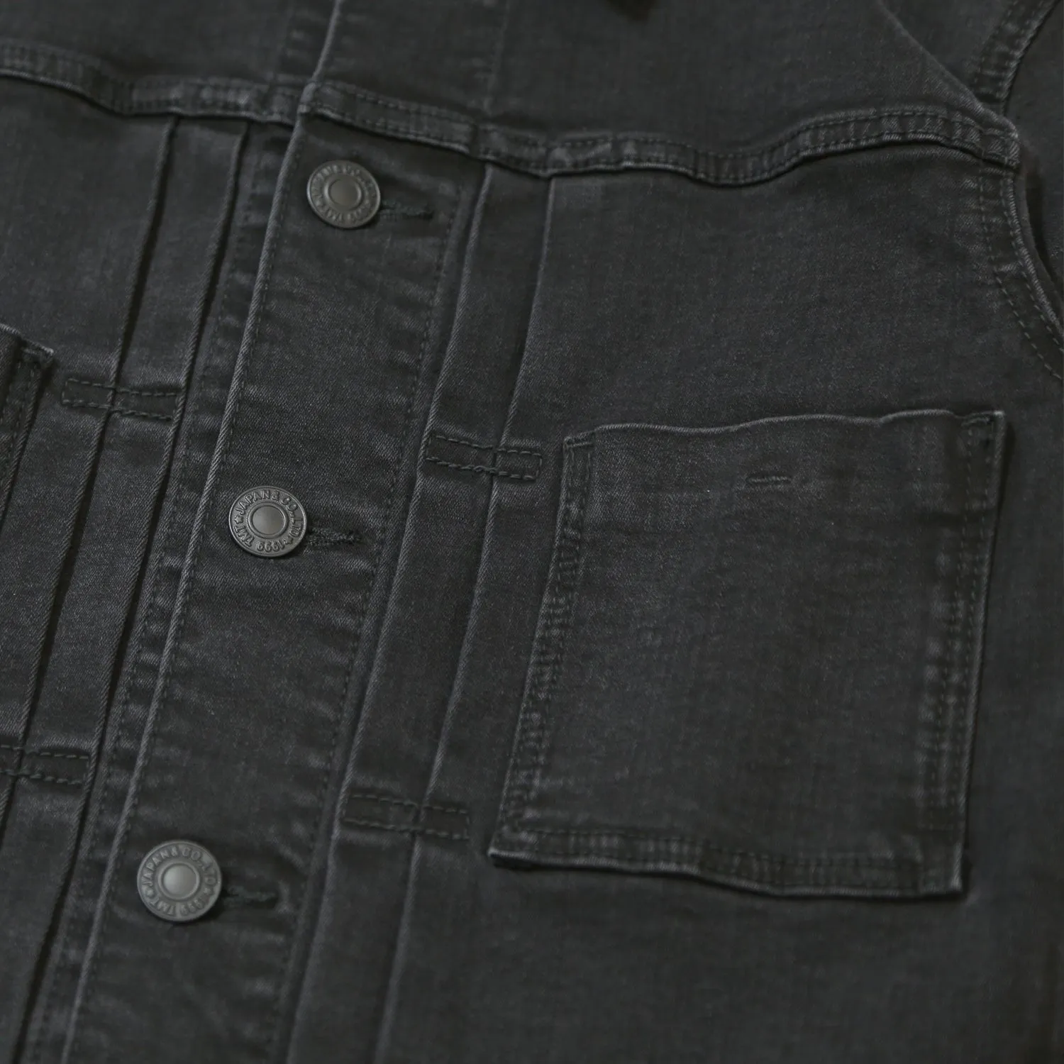 STRETCH COMFY DENIM JACKET／ CHARCOAL