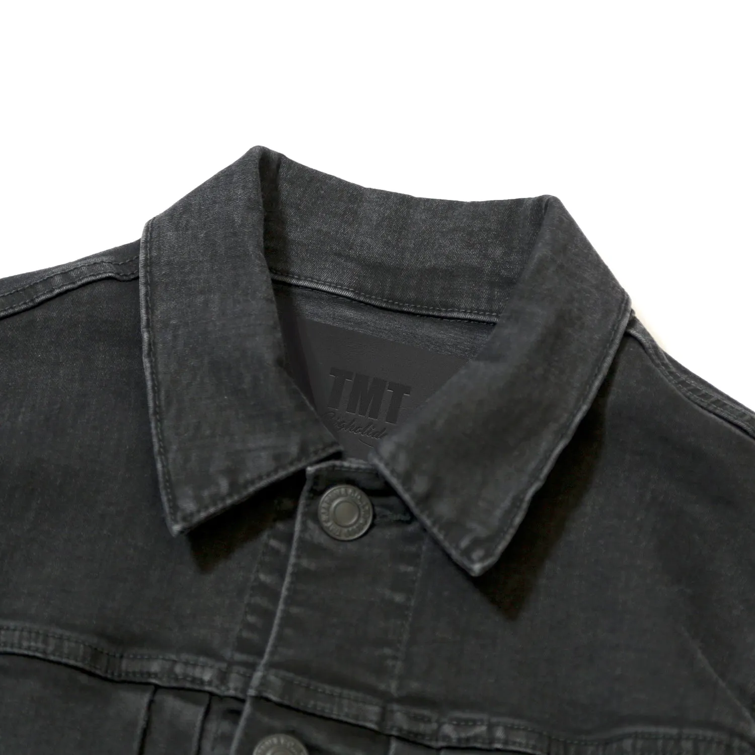 STRETCH COMFY DENIM JACKET／ CHARCOAL