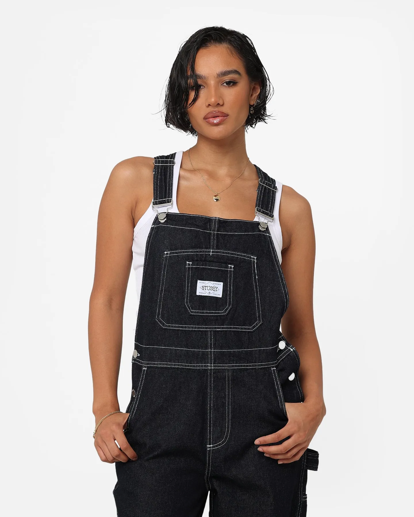 Stussy Women's Nevada Denim Overalls Denim