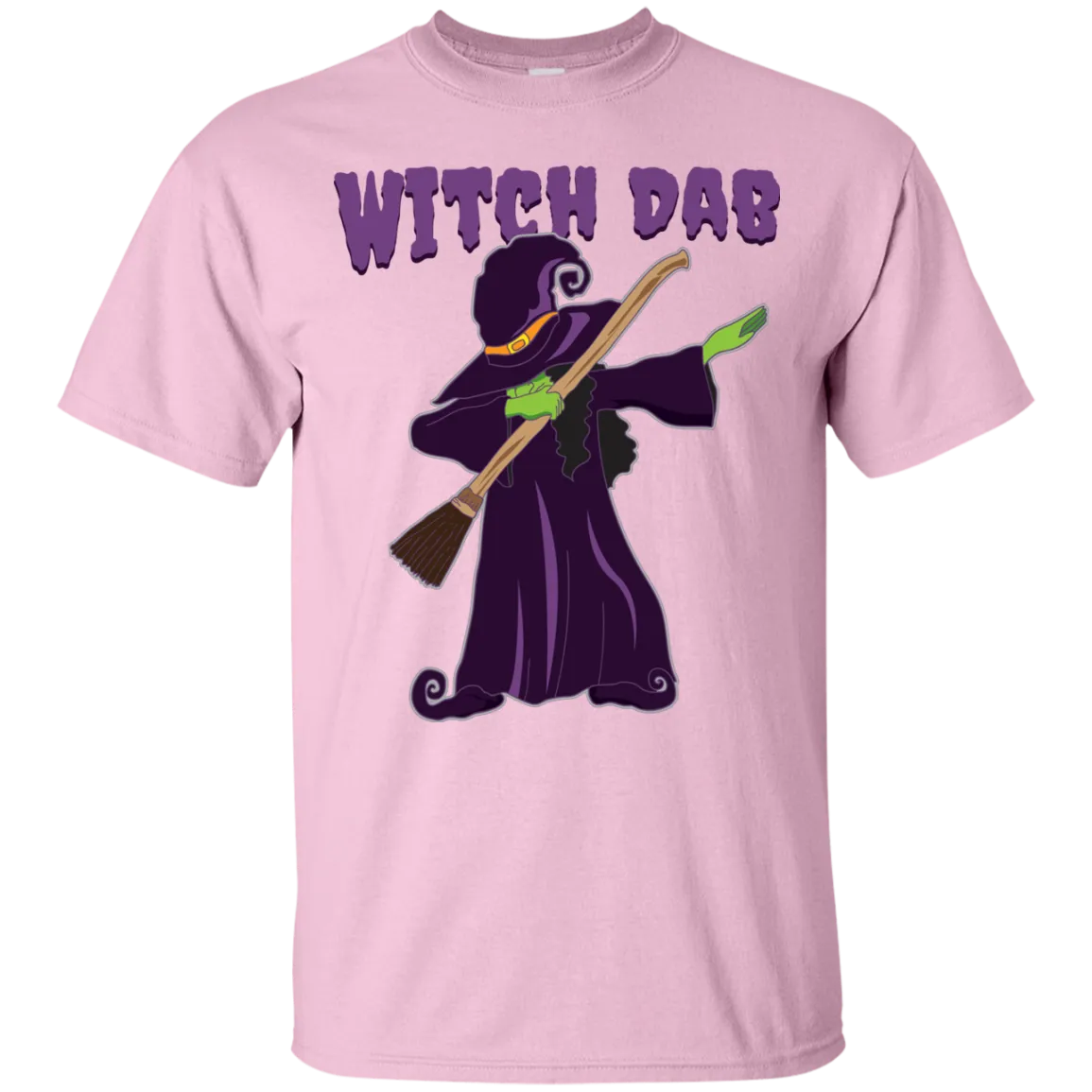 Trendy Witch Dab T-Shirt Halloween Tees (Men)