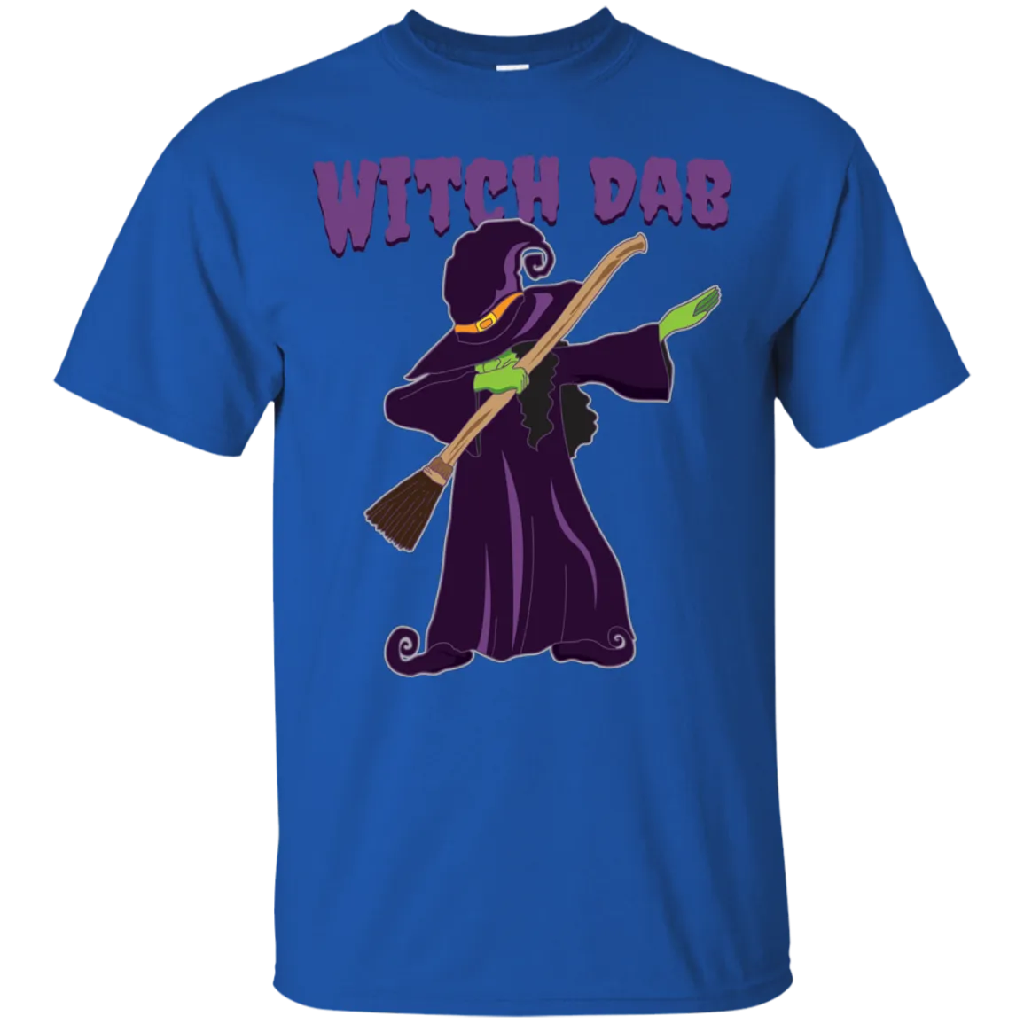 Trendy Witch Dab T-Shirt Halloween Tees (Men)