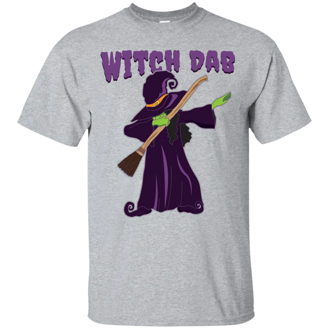 Trendy Witch Dab T-Shirt Halloween Tees (Men)